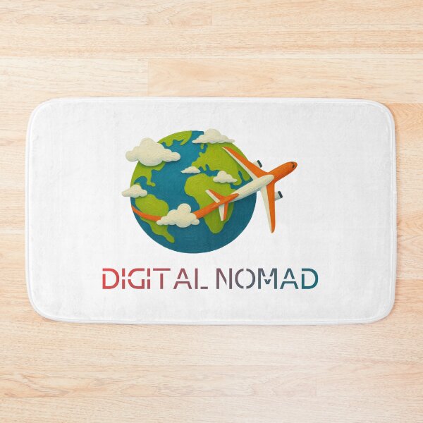Item preview, No Fixed Address Digital Nomad Globe designed and sold by Inkworksbyshery.