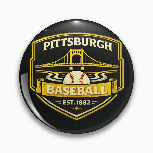 Item preview, Pittsburgh Baseball Vintage Badge Shirt Est 1882 Retro Steel City Design designed and sold by GhostDawgs.