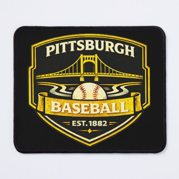 Item preview, Pittsburgh Baseball Vintage Badge Shirt Est 1882 Retro Steel City Design designed and sold by GhostDawgs.
