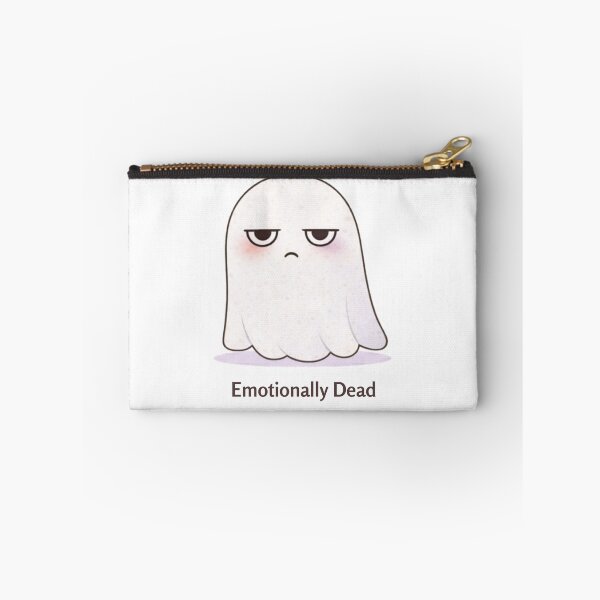 Item preview, Emotionally Dead Ghost | Cute Kawaii Aesthetic | Low Energy Mood Design designed and sold by The Mood Index.