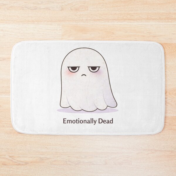 Item preview, Emotionally Dead Ghost | Cute Kawaii Aesthetic | Low Energy Mood Design designed and sold by The Mood Index.
