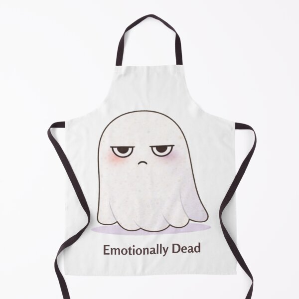 Item preview, Emotionally Dead Ghost | Cute Kawaii Aesthetic | Low Energy Mood Design designed and sold by The Mood Index.