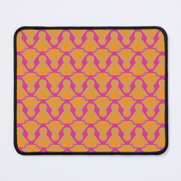 Item preview, Hot Pink and Orange Art Deco Angels designed and sold by Miller Designs Print & Pattern.