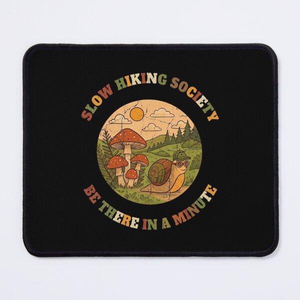 Item preview, Slow Hiking Society - Funny Retro Snail Hiker Adventure designed and sold by paws-peaks-adv.