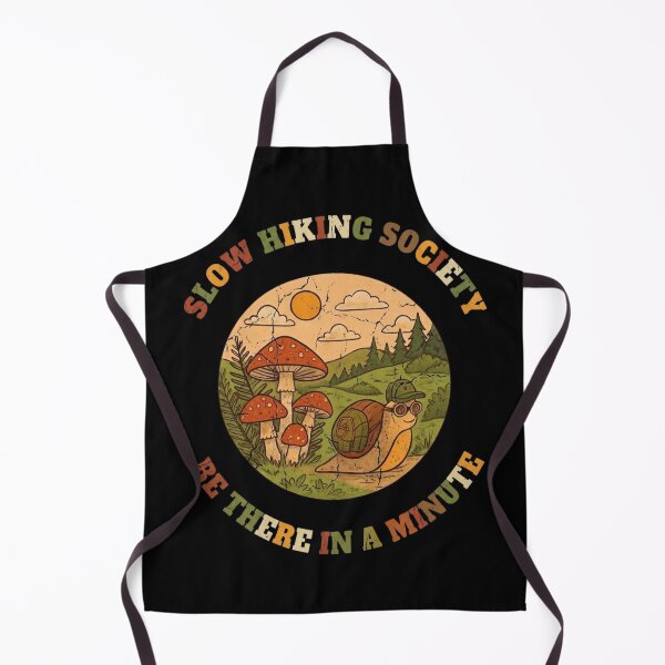 Item preview, Slow Hiking Society - Funny Retro Snail Hiker Adventure designed and sold by paws-peaks-adv.