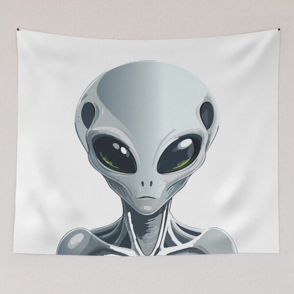 Item preview, Interstellar Dreamer - Grey Alien Portrait designed and sold by GBD888.