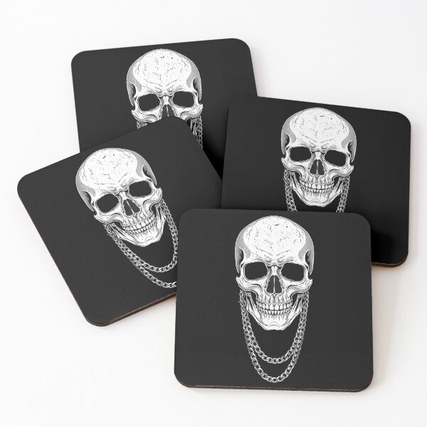 Item preview, Skull Chain Streetwear Dark Aesthetic Design designed and sold by Core Prints.