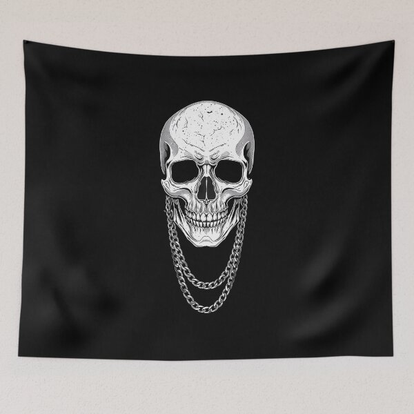 Item preview, Skull Chain Streetwear Dark Aesthetic Design designed and sold by Core Prints.