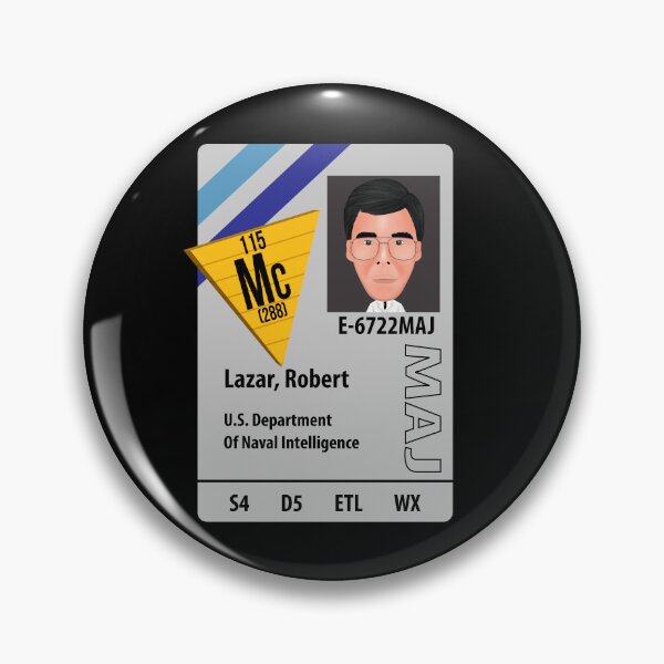 Item preview, Bob Lazar ID 115 designed and sold by stevegraphix.
