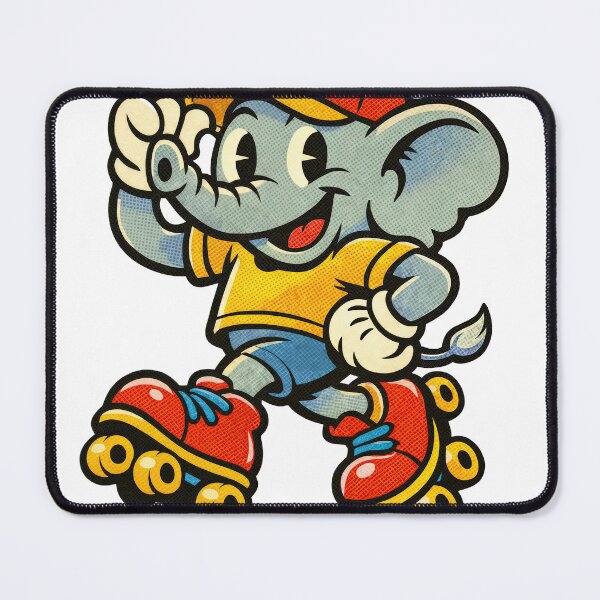 Item preview, Roller Skating Elephant – Playful Motion designed and sold by ForeverPrintsOK.