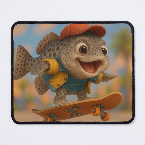 Item preview, Skater Speckled Trout Drum Fish designed and sold by Sillytoe.