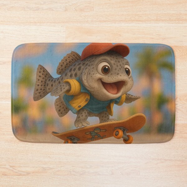Artikelvorschau, Skater Gefleckte Forelle Trommelfisch entworfen und verkauft von Sillytoe.