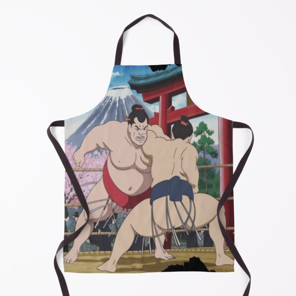 Item preview, Torii Gate Sumo Clash – Traditional Japanese Strength Print designed and sold by ArtFreshStudio.