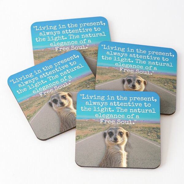 Item preview, Meerkat Wild Spirit Quote Art designed and sold by AOCollections.