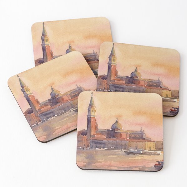 Item preview, Venice Twilight: San Giorgio Maggiore Basilica Watercolor designed and sold by Gene Lvov.