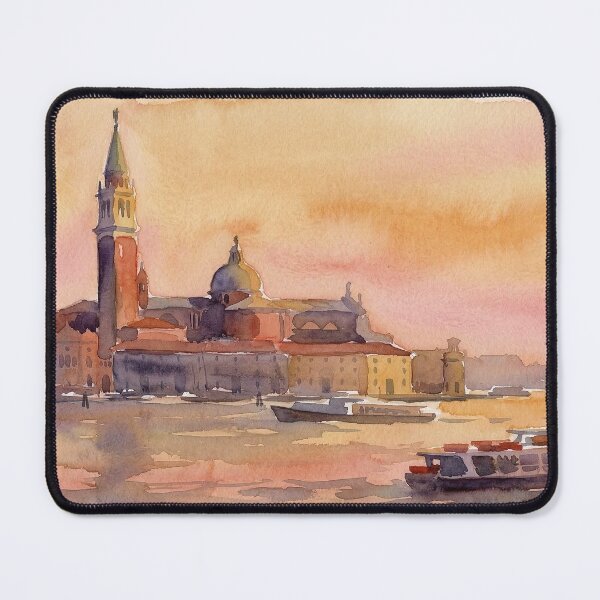 Item preview, Venice Twilight: San Giorgio Maggiore Basilica Watercolor designed and sold by Gene Lvov.