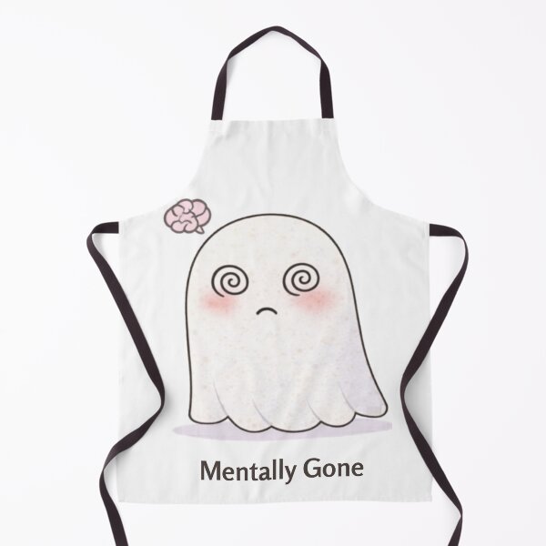Item preview, Mentally Gone Ghost | Cute Kawaii Aesthetic | Relatable Mood Design designed and sold by The Mood Index.