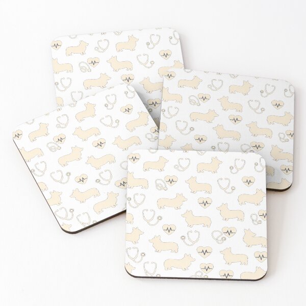Item preview, Corgi Nurse Seamless Pattern | Medical Professional Print designed and sold by Corgi & co Shop.