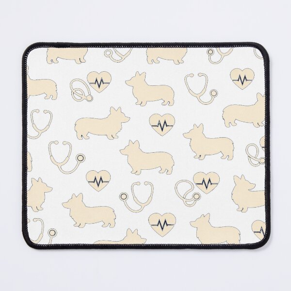 Item preview, Corgi Nurse Seamless Pattern | Medical Professional Print designed and sold by Corgi & co Shop.