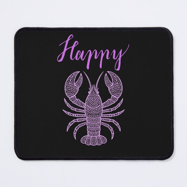 Item preview, Happy Lobster – Boho Mandala Coastal Positive Vibes Design designed and sold by Aquarius-club.