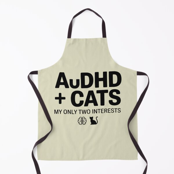 Item preview, AuDHD And Cats My Only Two Interests Funny Autism ADHD Cat Lover Neurodivergent Gift designed and sold by GrafTeesLab.