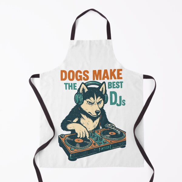 Item preview, Husky DJ Retro Design: Dogs Make the Best DJs designed and sold by Pineapple-Tree.