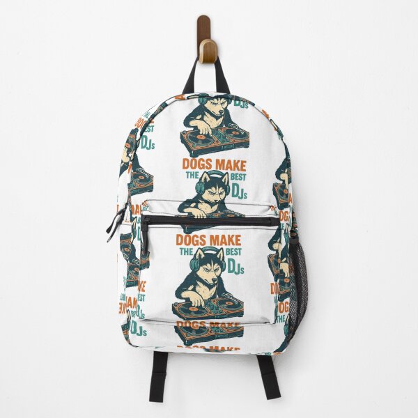 Item preview, Husky DJ Retro Design: Dogs Make the Best DJs designed and sold by Pineapple-Tree.