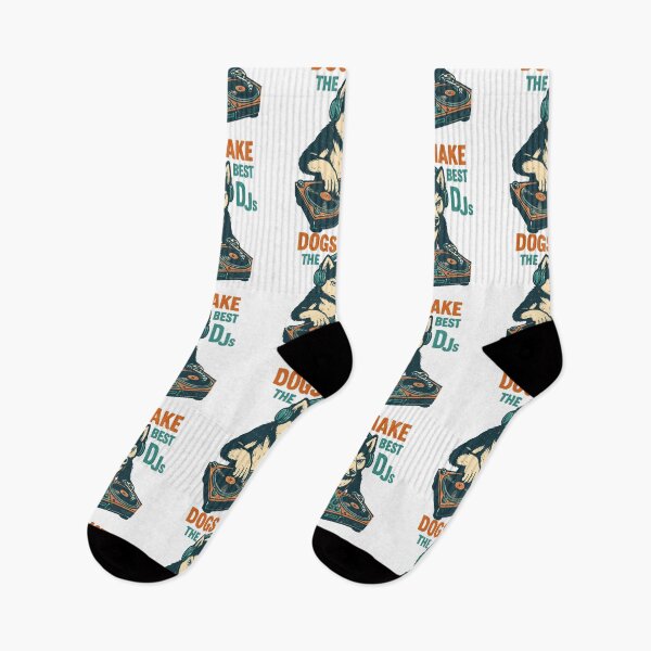 Item preview, Husky DJ Retro Design: Dogs Make the Best DJs designed and sold by Pineapple-Tree.