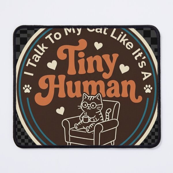Item preview, I Talk To My Cat Like A Tiny Human - Funny Cat Lover Art designed and sold by Israelfjds.