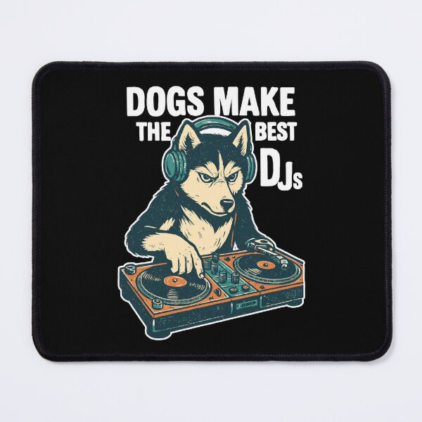 Item preview, Husky DJ Retro Design: Dogs Make the Best DJs designed and sold by Pineapple-Tree.