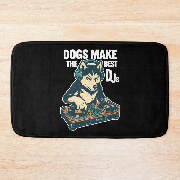 Item preview, Husky DJ Retro Design: Dogs Make the Best DJs designed and sold by Pineapple-Tree.