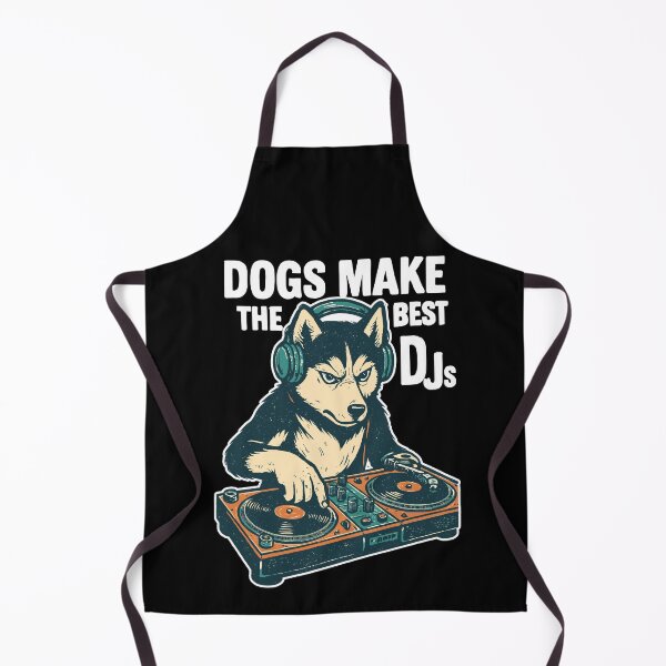 Item preview, Husky DJ Retro Design: Dogs Make the Best DJs designed and sold by Pineapple-Tree.