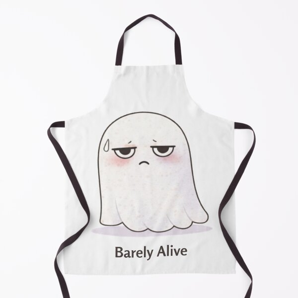 Item preview, Barely Alive Ghost | Cute Kawaii Aesthetic | Dark Humor Mood Design designed and sold by The Mood Index.