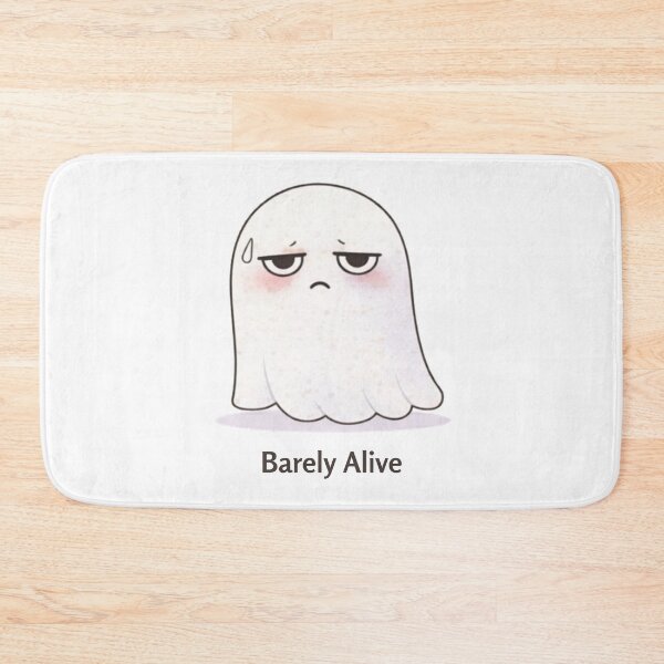 Item preview, Barely Alive Ghost | Cute Kawaii Aesthetic | Dark Humor Mood Design designed and sold by The Mood Index.