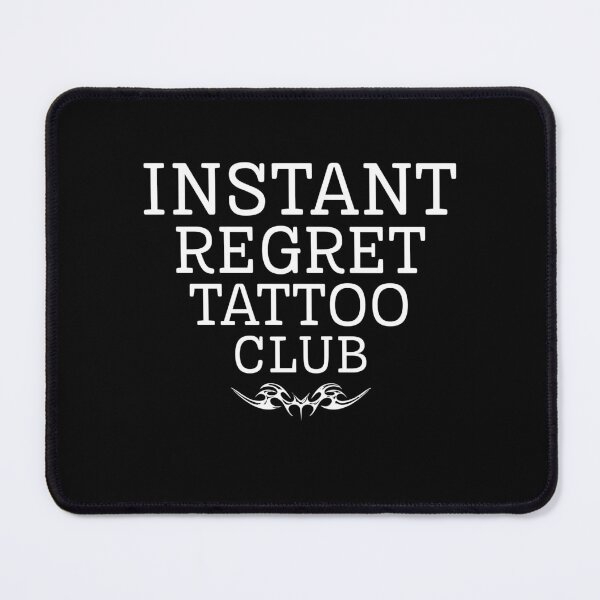 Item preview, Instant regret tattoo white designed and sold by eWproject.