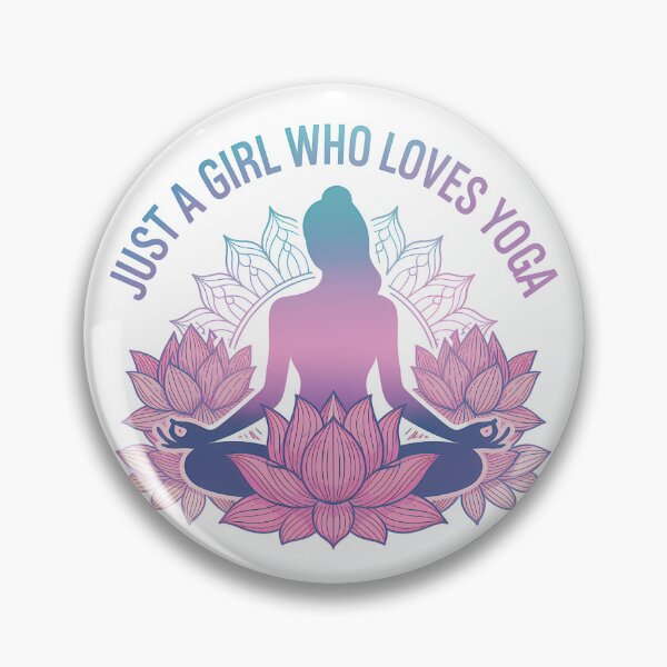 Item preview, Just a Girl Who Loves Yoga designed and sold by DigitalDream11.