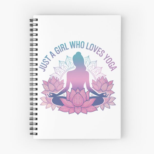 Item preview, Just a Girl Who Loves Yoga designed and sold by DigitalDream11.