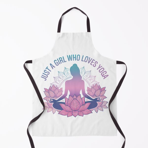 Item preview, Just a Girl Who Loves Yoga designed and sold by DigitalDream11.