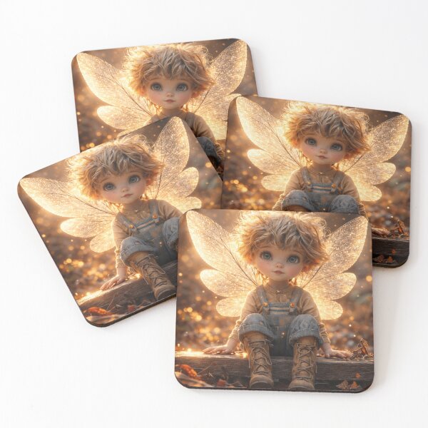 Item preview, Forest Fairy Child – Whimsical Autumn Magic Art Print designed and sold by WhimsyWink.