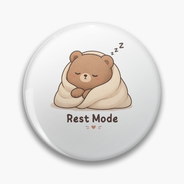 Item preview, Rest Mode Bear | Cute Kawaii Aesthetic | Cozy Relax Mood Design designed and sold by The Mood Index.