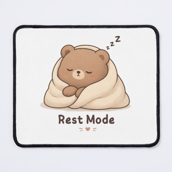 Item preview, Rest Mode Bear | Cute Kawaii Aesthetic | Cozy Relax Mood Design designed and sold by The Mood Index.
