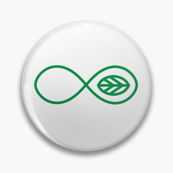 Item preview, Minimalist Green Infinity Leaf Graphic designed and sold by LekkieStudioArt.