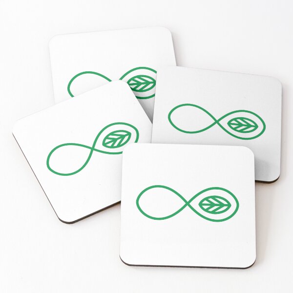 Item preview, Minimalist Green Infinity Leaf Graphic designed and sold by LekkieStudioArt.