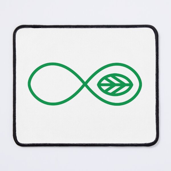 Item preview, Minimalist Green Infinity Leaf Graphic designed and sold by LekkieStudioArt.