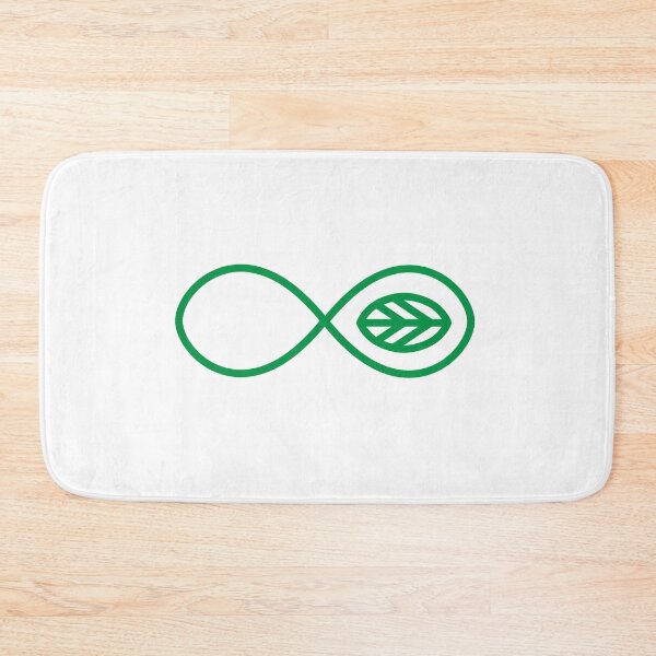 Item preview, Minimalist Green Infinity Leaf Graphic designed and sold by LekkieStudioArt.