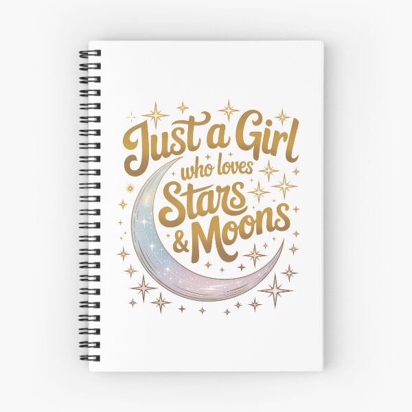 Item preview, Just a Girl Who Loves Stars & Moons designed and sold by DigitalDream11.