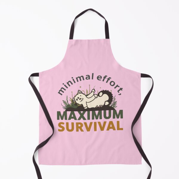Item preview, “Minimal effort, maximum survival.” designed and sold by Grixel's Paang Gala Shop.