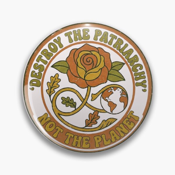 Item preview, Destroy The Patriarchy Not The Planet Retro Eco Feminist Rose designed and sold by Jaroslaw-S.