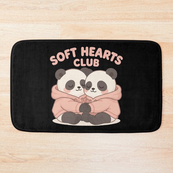Item preview, Cute pandas in hoodies – Soft Hearts Club Art designed and sold by Pineapple-Tree.