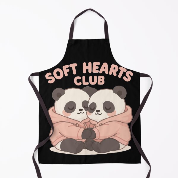 Item preview, Cute pandas in hoodies – Soft Hearts Club Art designed and sold by Pineapple-Tree.